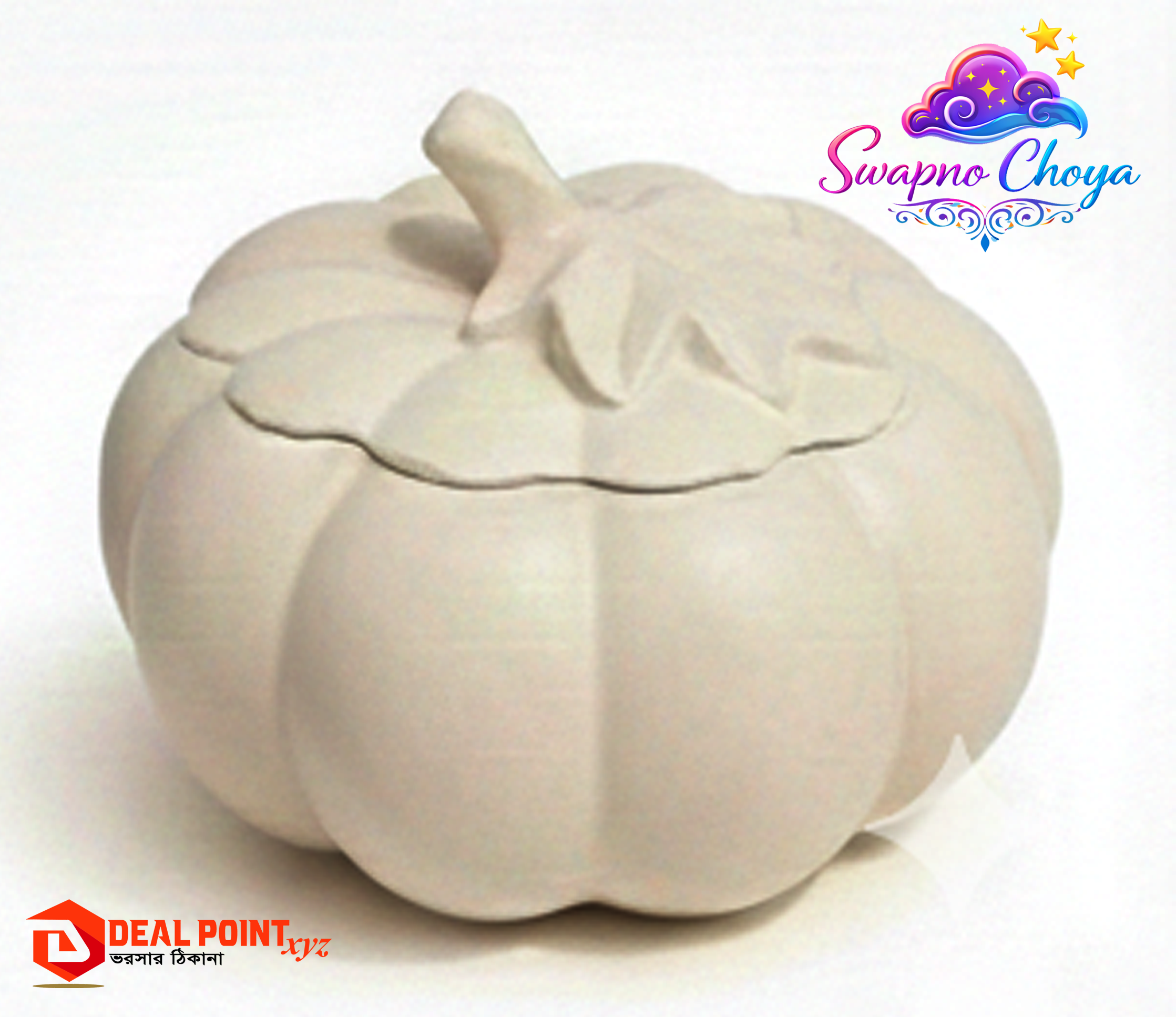 White Pumpkin storage Pumpkin Storage Box - Image 1